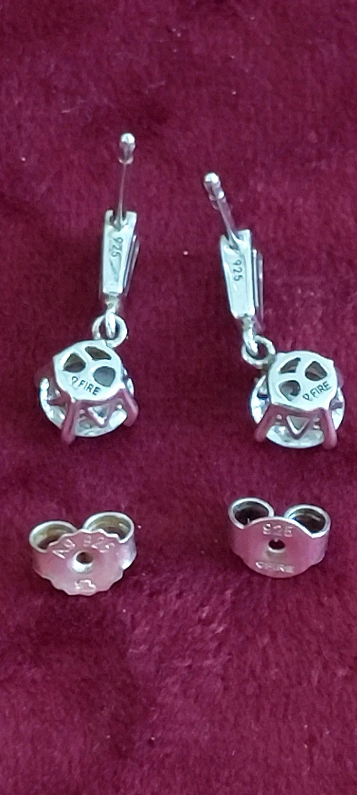 Magnifiques boucles d'oreilles pendantes Diamonfire Argent 925 – photo 7